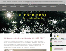 Tablet Screenshot of kleberpost.de